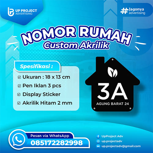 Akrilik Nomor Rumah