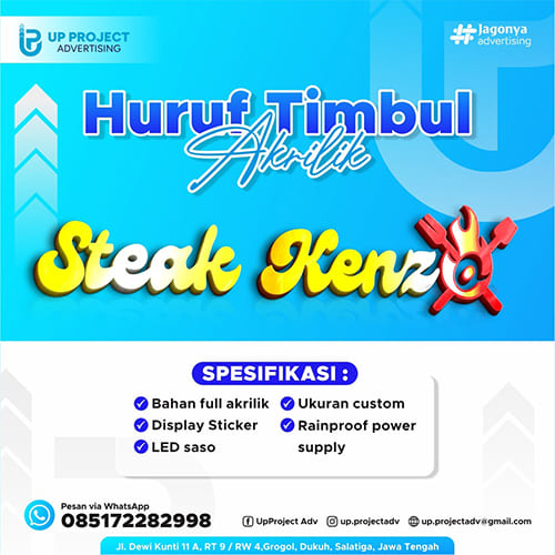 Huruf Timbul Steak