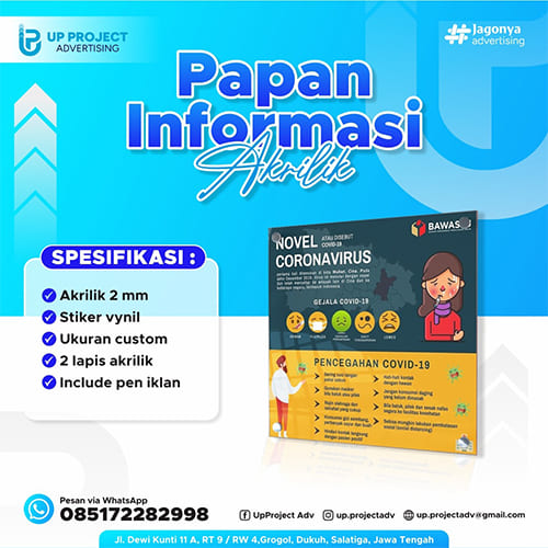 Akrilik Papan Informasi